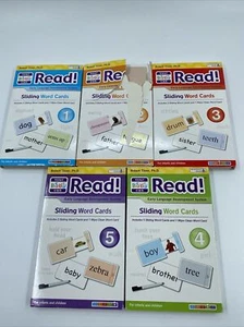 Your Baby Can Read! -Sliding Word Cards Steps 1 To 5. (Step 4 Two Cards Damaged) - Picture 1 of 4