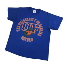 Vintage Florida Gators Single Stitch T Shirt Tultex Blue Large USA Made Graphic