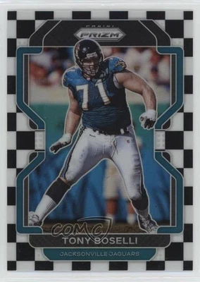 2021 Panini Prizm Black & White Checker Prizm Tony Boselli #20 - Image 1 of 3