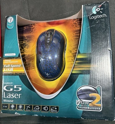 Logitech G5 Laser Gaming Mouse 2000dpi Laser  New/Sealed - Image 1 of 4