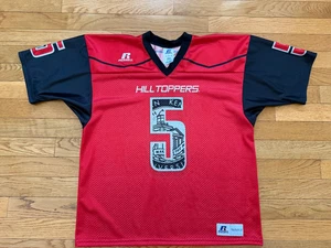 Camiseta de fútbol americano Western Kentucky talla XL para jóvenes niños roja Russell Athletic #5 - Imagen 1 de 4