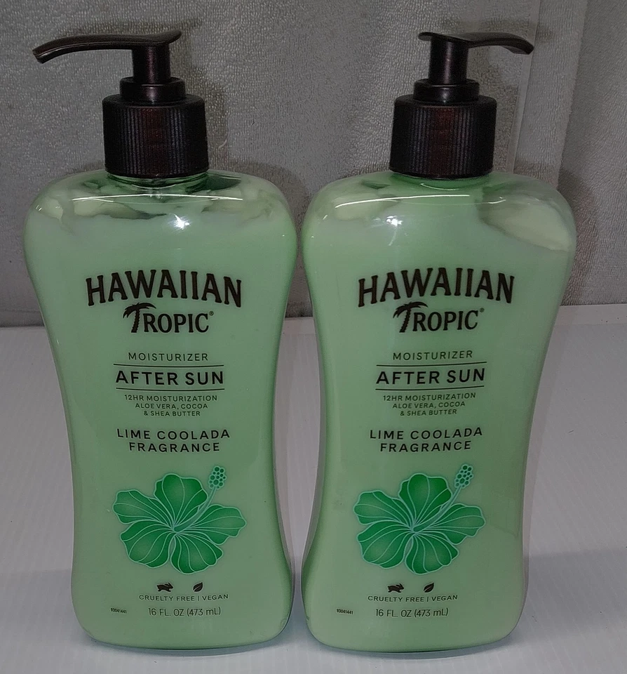 LOT OF 2- HAWAIIAN Tropic After Sun Moisturizer - Lime Coolada  16 fl oz each - Image 1 of 1