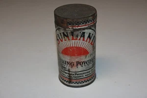 Circa 1890 Sunland Baking Powder Tin Western Province Preserving Co. S. Africa - Picture 1 of 6
