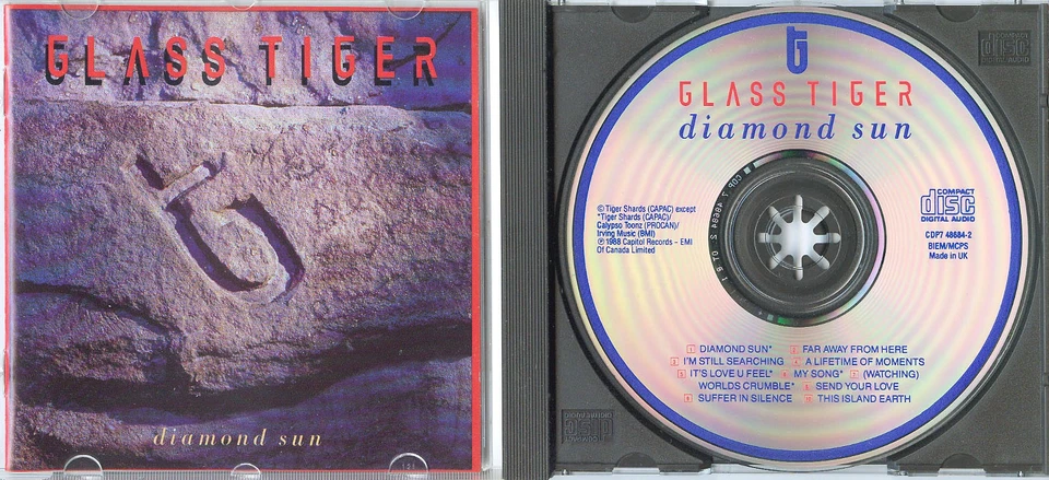 GLASS TIGER Diamond Sun 1988 UK CD TOP! rare oop 1press CANADA AOR ROCK EMI - Bild 1 von 1
