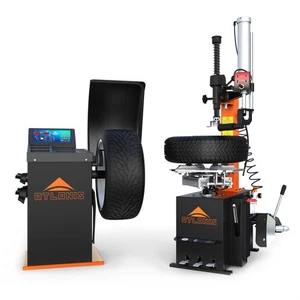 Reifen Montiermaschine inkl. Hilfsarm und Wuchtmaschine Auswuchtmaschine SET - Bild 1 von 4