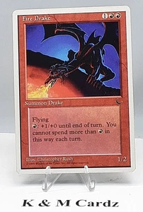 MTG - Chronicles - Fire Drake - Uncommon - Lightly Played - Picture 1 of 6