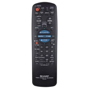 Genuine SHARP G0076AJ Video Cassette Player Remote Control Original Tested Work - Foto 1 di 10