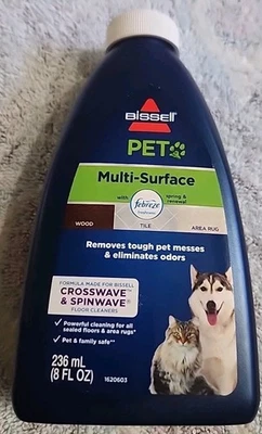 New Bissell 8oz. Multi-Surface Pet Formula For CrossWave & Spinwave Cleaner - Image 1 of 4