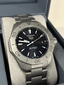 TAG HEUER Aquaracer Solargraph Titanium *BOXED* Mens 41mm Divers Watch - WBP1180 - Picture 1 of 10