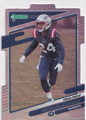2021 Panini Donruss Press Proof - Stephon Gilmore #52 Holo Die-Cut /75 - Image 1 of 2