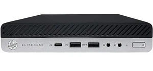 HP EliteDesk 800 G4 i5 256Gb RAM 8 Mini Desktop Computer Windows Micro PC - Picture 1 of 7