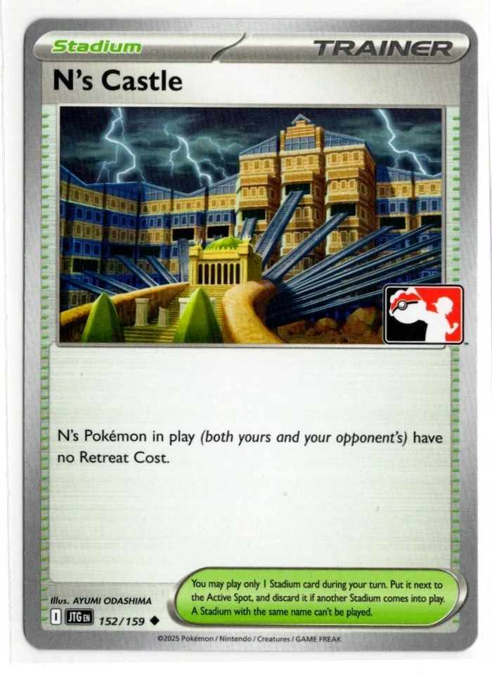 Play! Pokemon Prize Pack Series 7 Journey Together 152/159 N's Castle - Image 1 of 1