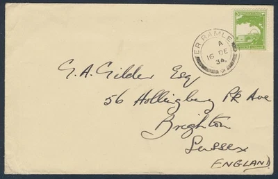 PALESTINE Israel to ENGLAND 1934 Superb ER RAMLE Postmark on PM Cover to Bighton - Image 1 of 2
