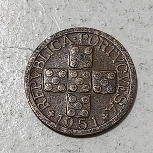 PORTUGAL ๐ต๐น TEN (10) CENTAVOS COIN 1951 - Picture 1 of 2