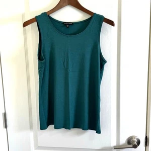 Eileen Fisher ärmellose Bluse Shell Tank grün Damen Größe XS Made in USA - Bild 1 von 8