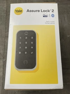 Yale Assure Lock 2 Deadbolt Keypad Satin Nickel (YRD410-ZW3-619) NEW-IN-BOX - Picture 1 of 9