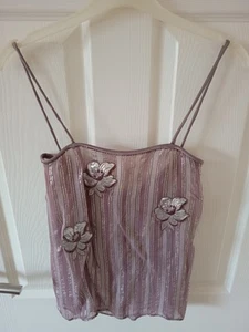 ** REDUCED ** Stunning Original Jean Varon 3 Piece In Dusky Pink/Silver Size 10 - Picture 1 of 10