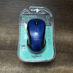Logitech M510 Advanced Full Size Optical Wireless Bluetooth Mouse (Blue) NEW - Picture 1 of 3