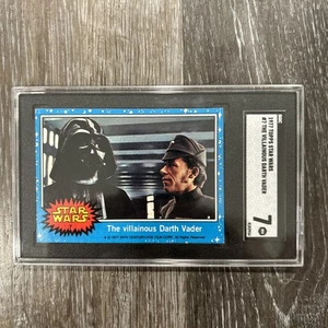 1977 Topps Star Wars Series 1 The Villainous Darth Vader #7 -  SGC 7 NM - Picture 1 of 3