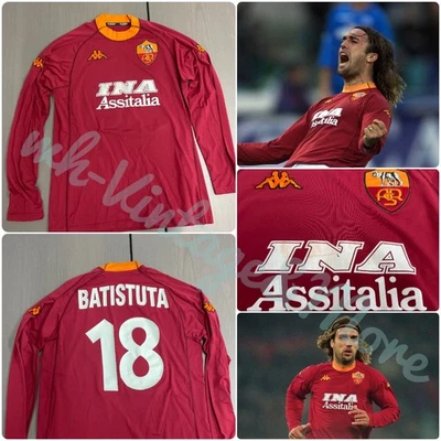 Maglia Shirt Trikot Camiseta kappa AS Roma home 2000/01 BATISTUTA scudetto - Immagine 1 di 4