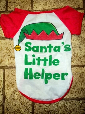 Camisa de Navidad para perros "Santa's Little Helper". Talla Pequeño. Foto 1 de 2