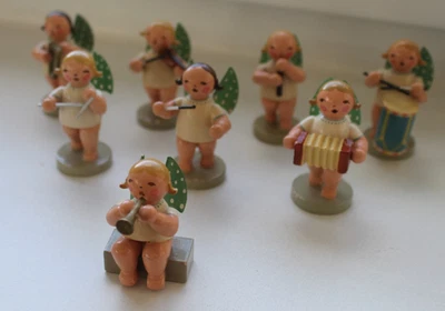 8x Engelmusikanten von Expertic Orginal Erzgebirge aus DDR Zeit - Bild 1 von 4