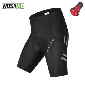 WOSAWE Mens Cycling Shorts Riding Bicycle GEL Sponge Padded Bike Pants Summer - Picture 1 of 9