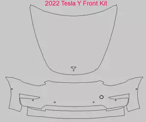 3M Paint Protection Film 3M 2022 Tesla Model Y Pre-Cut Front PPF - Picture 1 of 3