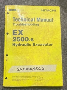 Hitachi EX2500-6 Technical Manual Troubleshooting Excavator - Picture 1 of 4