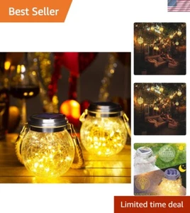 Elegant 4-Pack Solar Lanterns – Waterproof LED Garden Decor for Outdoor Ambiance - Picture 1 of 10