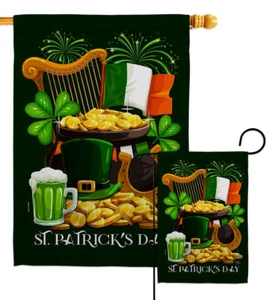 Bandiera da giardino Lucky Irish Way primavera San Patrizio regalo decorativo casa striscione - Foto 1 di 19