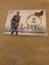 2006-07 Fleer Hot Prospects Ryan Hollins Draft Day Postmarks Autograph #69/100