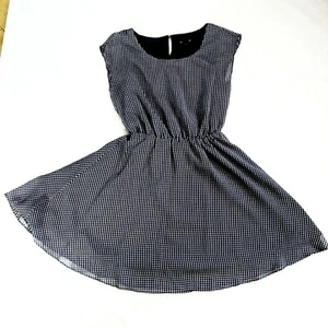 Gap dunkelblau Print ärmelloses Kleid gefüttert elastische Taille Gr. S gebraucht, in einwandfreiem Zustand - Bild 1 von 6
