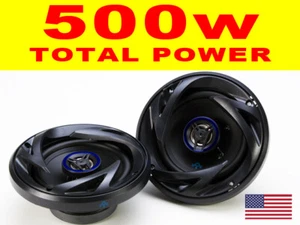 Car Audio Speakers 5.25" inch 13cm 2 Way Co axial door shelf Tweeter Fast Ship! - Picture 1 of 7