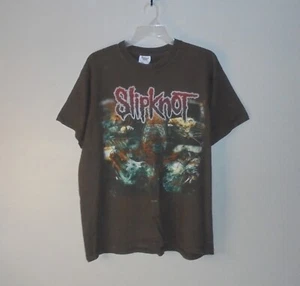 Vintage 2001 Slipknot Iowa 2 Sided Brown Shirt *READ FOR ADULT SIZE* Y2K 2000s - Picture 1 of 8