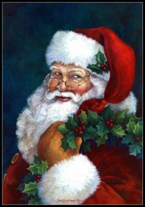 Santa Claus 3-2 - Counted Cross Stitch Patterns - Color & BW Symbols - Picture 1 of 2