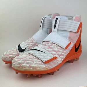 Nike Force Savage Elite TD 2 Size 14.5 Football Cleats White/Orange BV3962-101 - Picture 1 of 6
