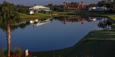 TPC Sawgrass Hole 18 2 Wide Golf Course Imagekind Wall Art Poster - Image 1 of 4