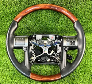 Lexus GX460 2014-2020 Wooden steering wheel Genuine Leather Heated Oem used - Picture 1 of 17