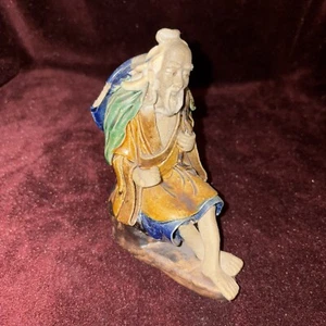 Vintage 5 inch Chinese Pottery figurine shipped - Picture 1 of 5