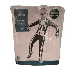 Halloween Kinder Röntgen Skelett Overall 2 Accessoires Hyde & EEK! Medium (8-10) - Bild 1 von 5