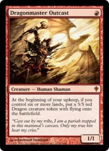 MTG - Dragonmaster Outcast - Worldwake - NM, English Magic FLAT RATE SHIP - Image 1 of 1