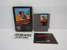 NES Mach Rider, 5-Screw, Boxed  with Manual