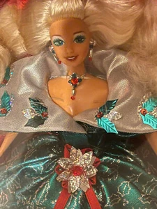 Barbie -1995 Felices Fiestas Muñeca Edición Especial (14123) Edición Navidad Nuevo en Caja - Imagen 1 de 6