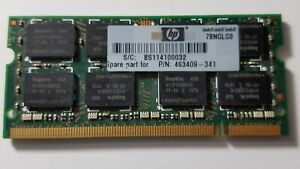Ref - 463409-341 HP 2GB DDR2 PC2-6400 800MHz SODIMM HP  Memory RAM (109-3)
