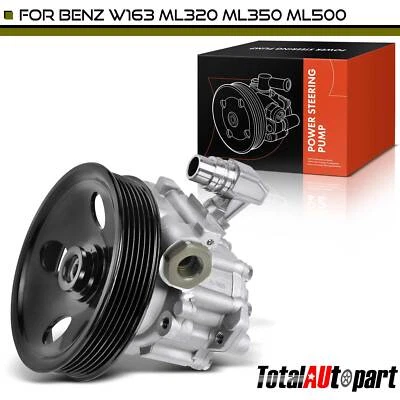 Power Steering Pump with Pulley for Mercedes-Benz W163 ML320 ML500 ML430 ML350 - Image 1 of 4