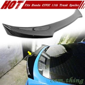 Carbon Fiber Fits HONDA Civic 11th Hatchback V Style Trunk Spoiler FL 2025 - Picture 1 of 8