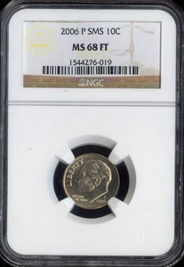 2006 P Roosevelt Dime NGC MS 68 FT SMS QUALITY✔️ - Picture 1 of 2