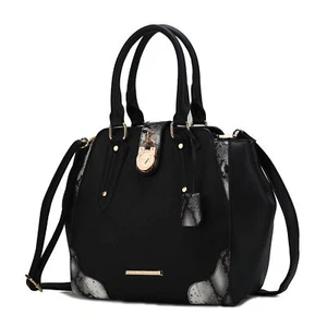 MKF Collection Lorena Snake embossed Vegan Leather Women Satchel Handbag by Mia - Picture 1 of 6