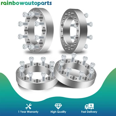 4 piezas espaciadores de rueda 1,5" 8x6,5 para Chevrolet Silverado GMC Sierra 2500 HD 3500 HD Foto 1 de 4